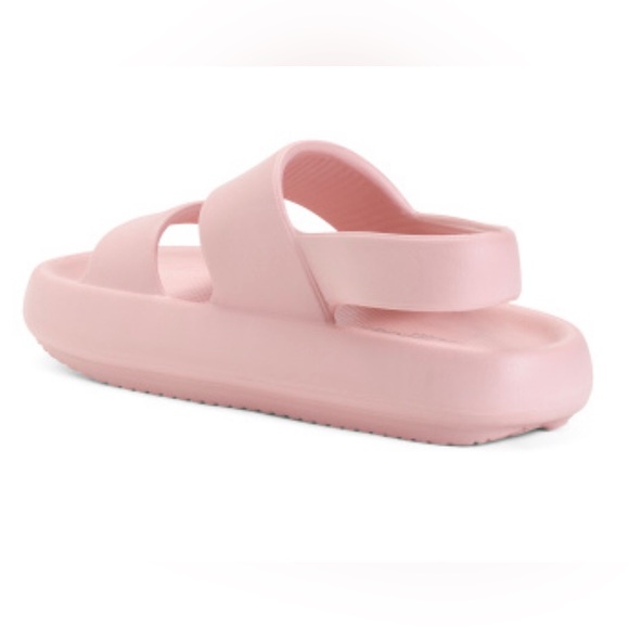 BEACH SLIDES by J/SLIDES Womens Size 7 Pink Synthetic New - Picture 2 of 8